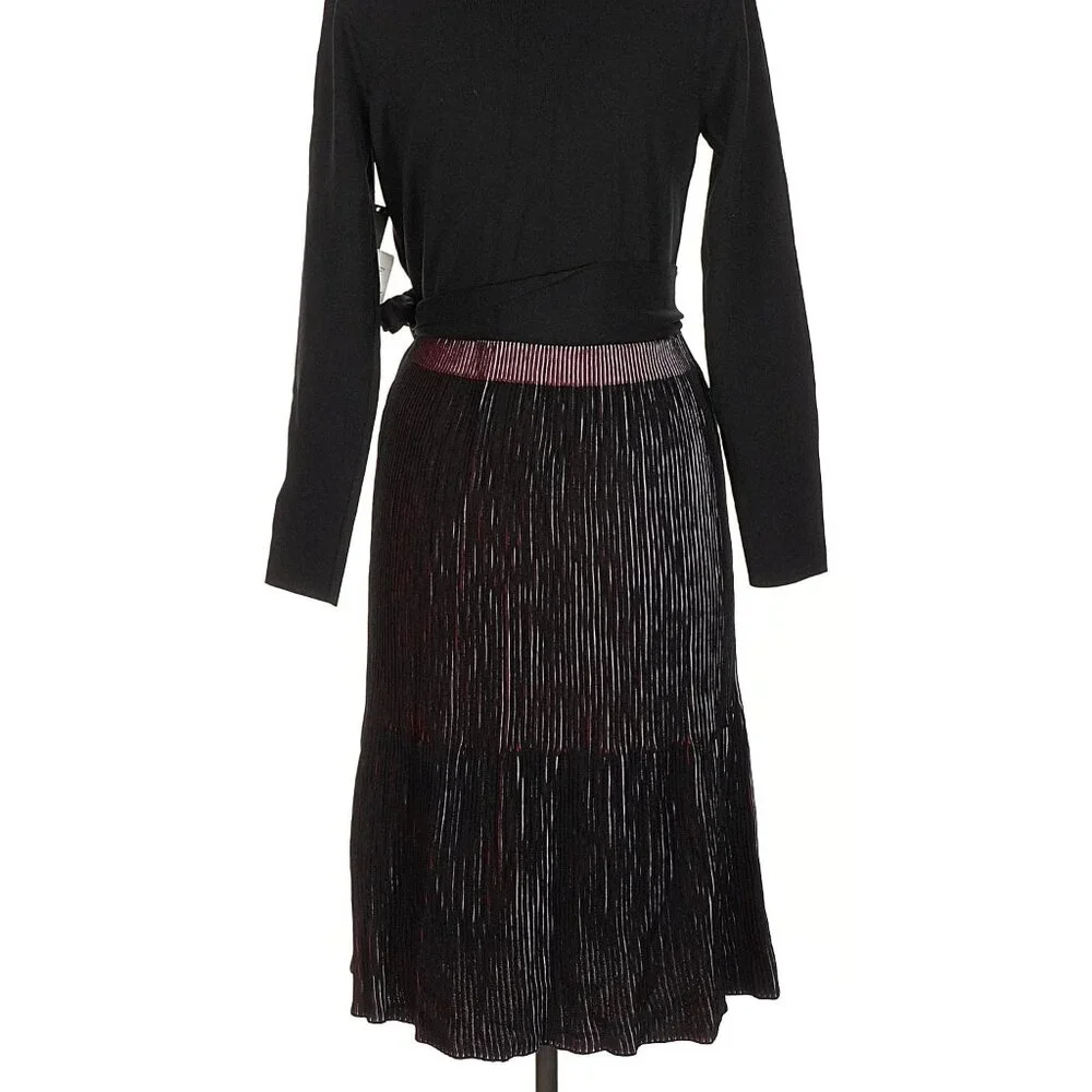 NWT black wrap sweater dress Nic + Zoe, size Medium - Picture 8 of 12